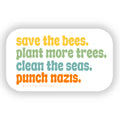 Bees Trees Seas 3" Sticker