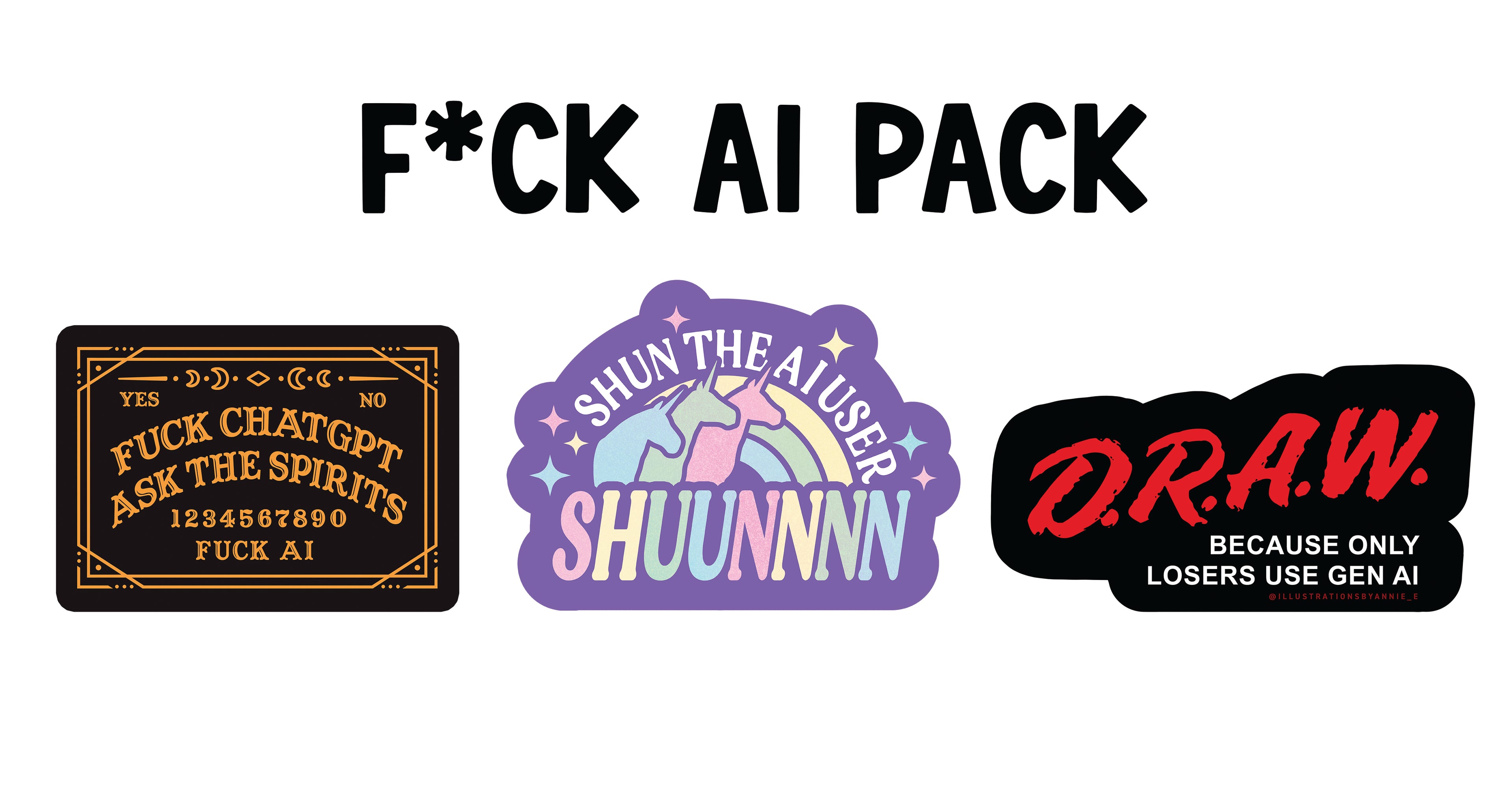 FK AI 3" Vinyl Sticker Pack