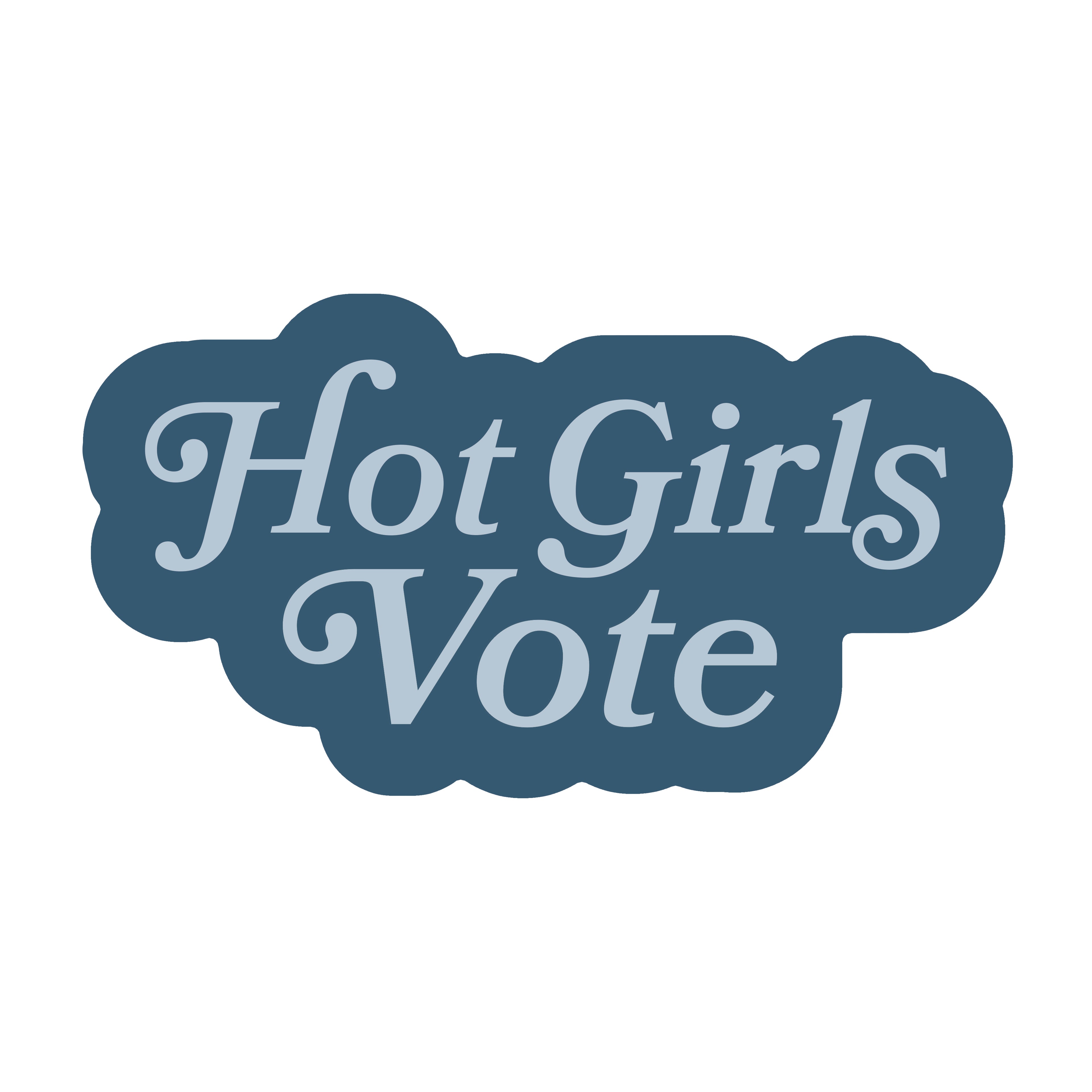 Hot Girls Vote 3" Vinyl Sticker