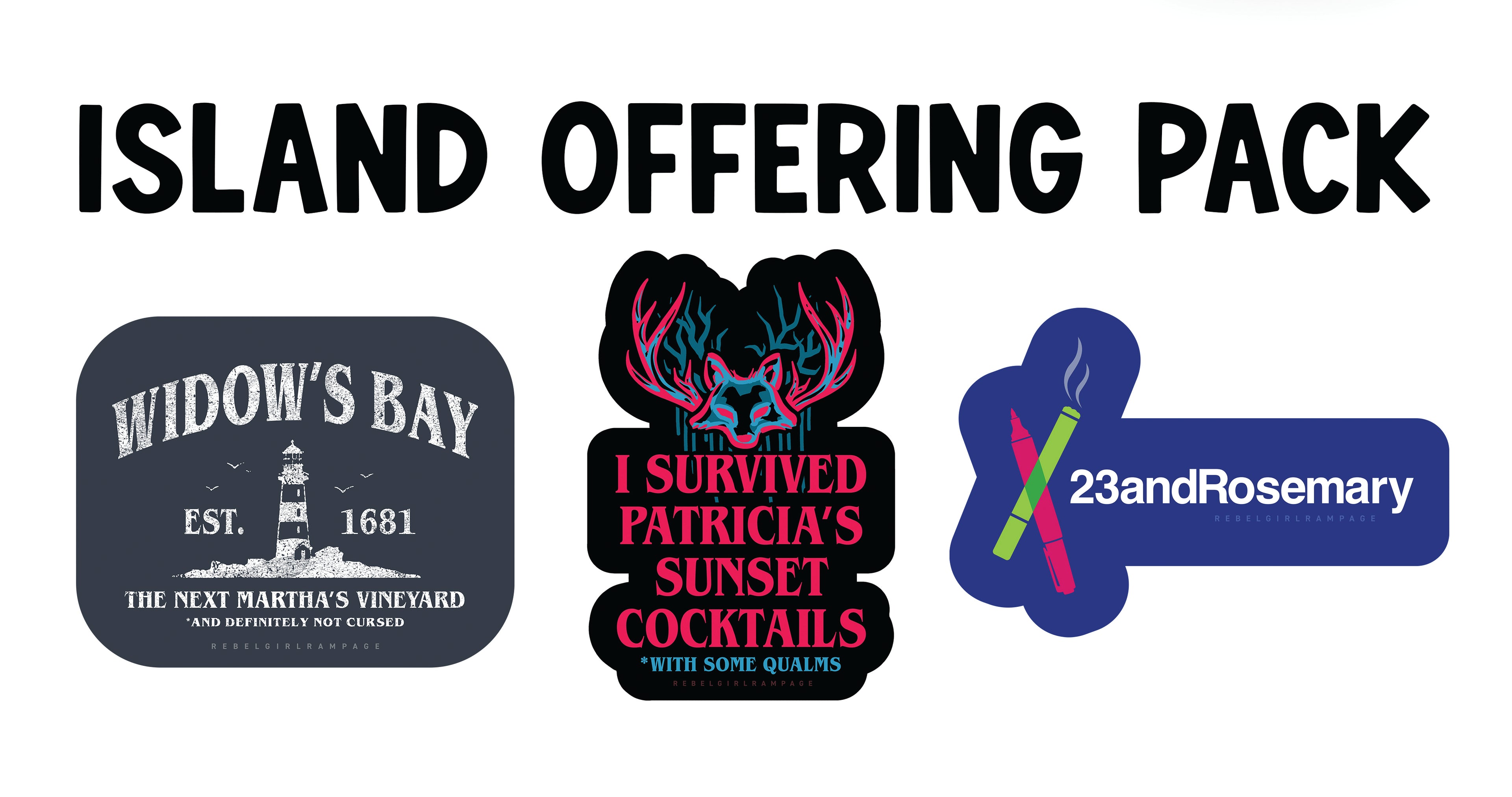 Island Offering Pack 3" Vinyl Stickers
