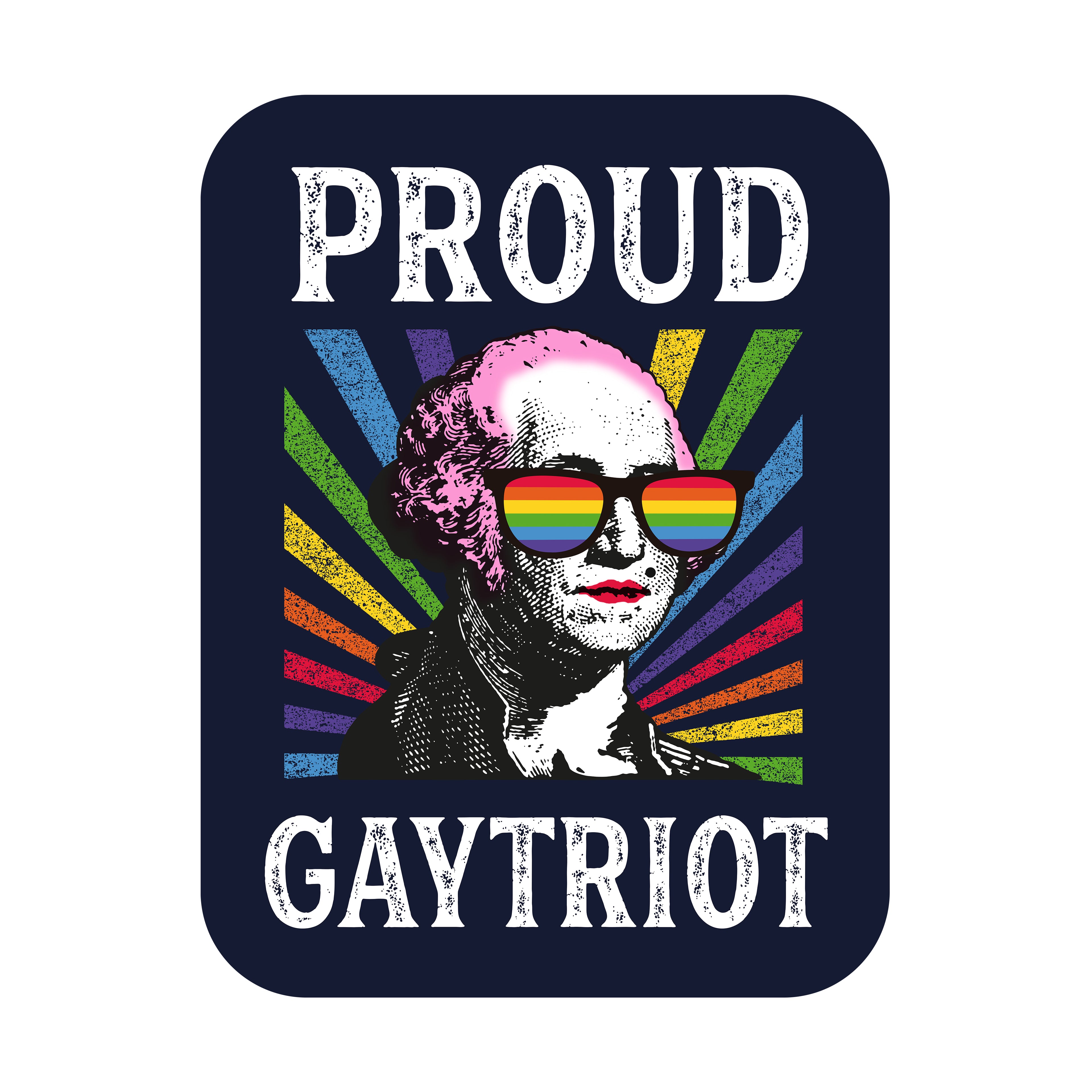 Proud Gaytriot 3" Vinyl Sticker
