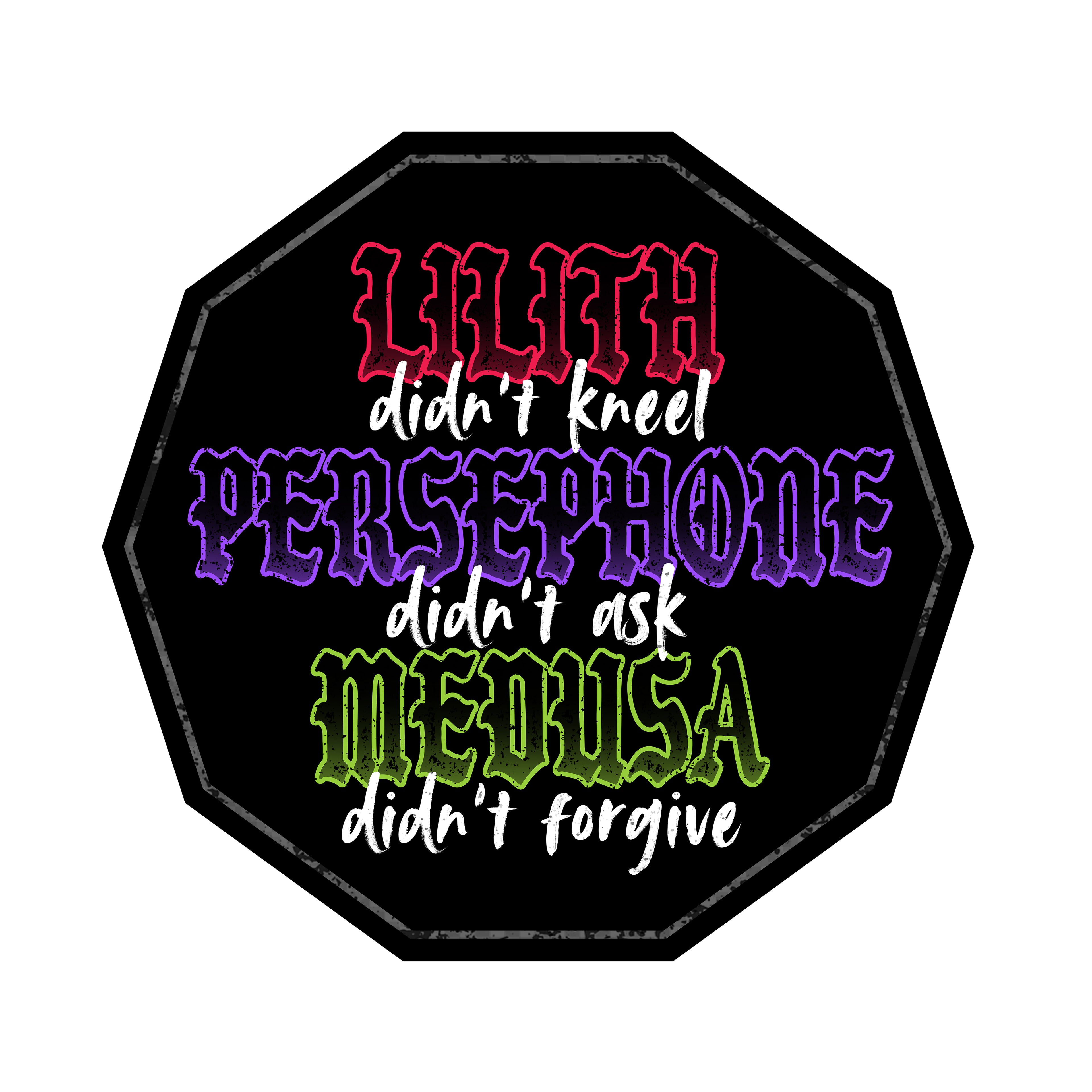 Three Muses 3" Vinyl Sticker