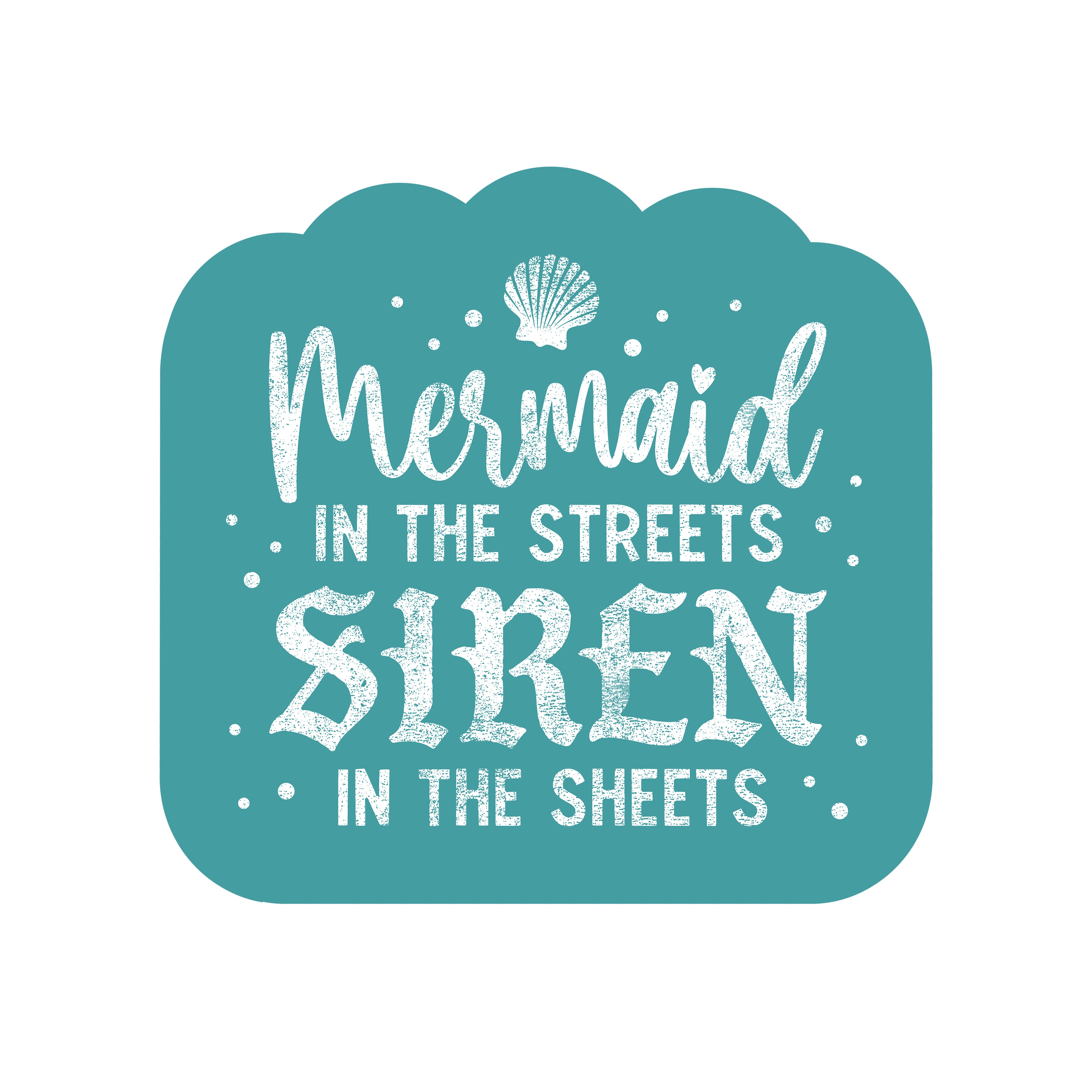 Mermaid in the Streets Siren in the Sheets 3" Vinyl Sticker