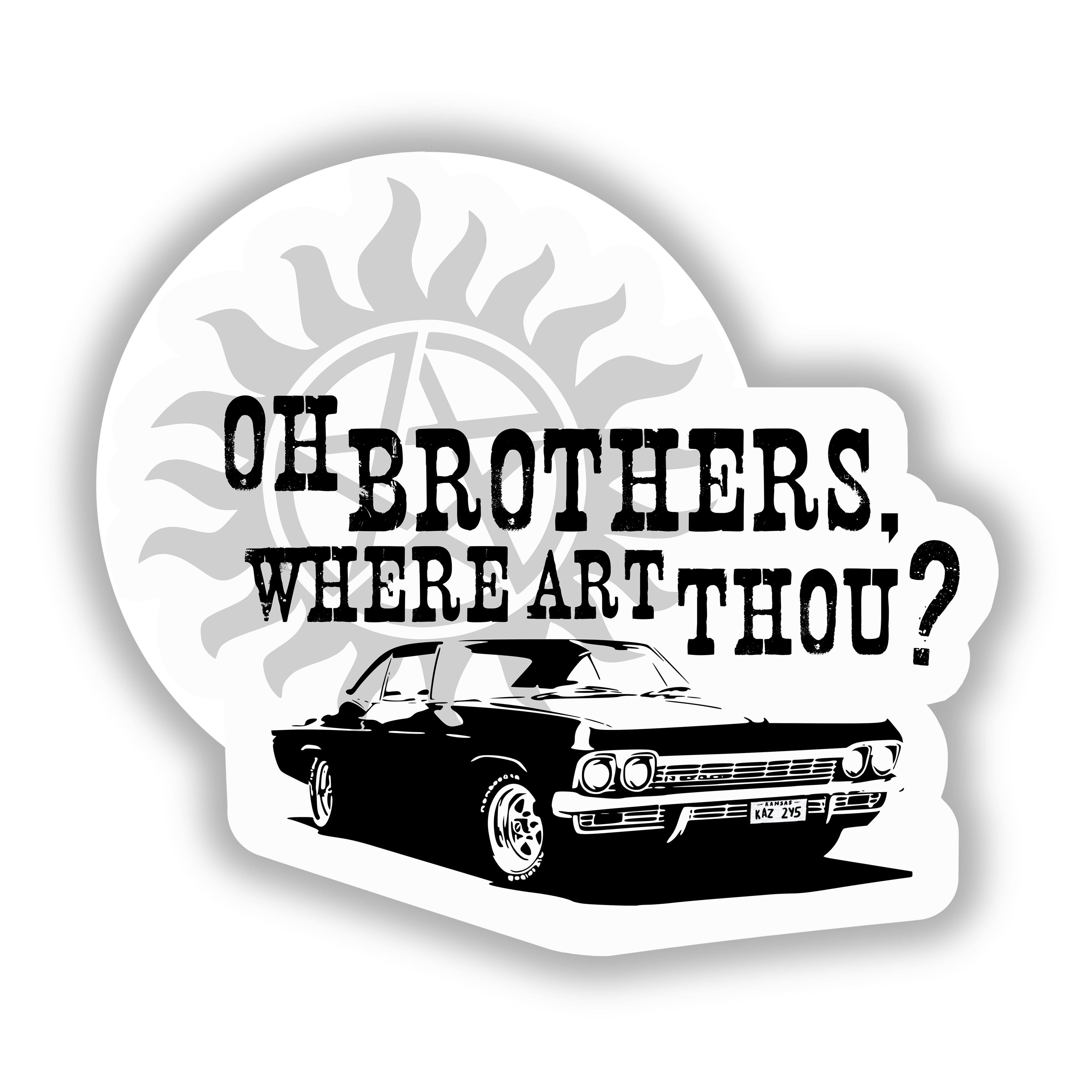 Oh Brothers Where Art Thou 3" Vinyl Sticker