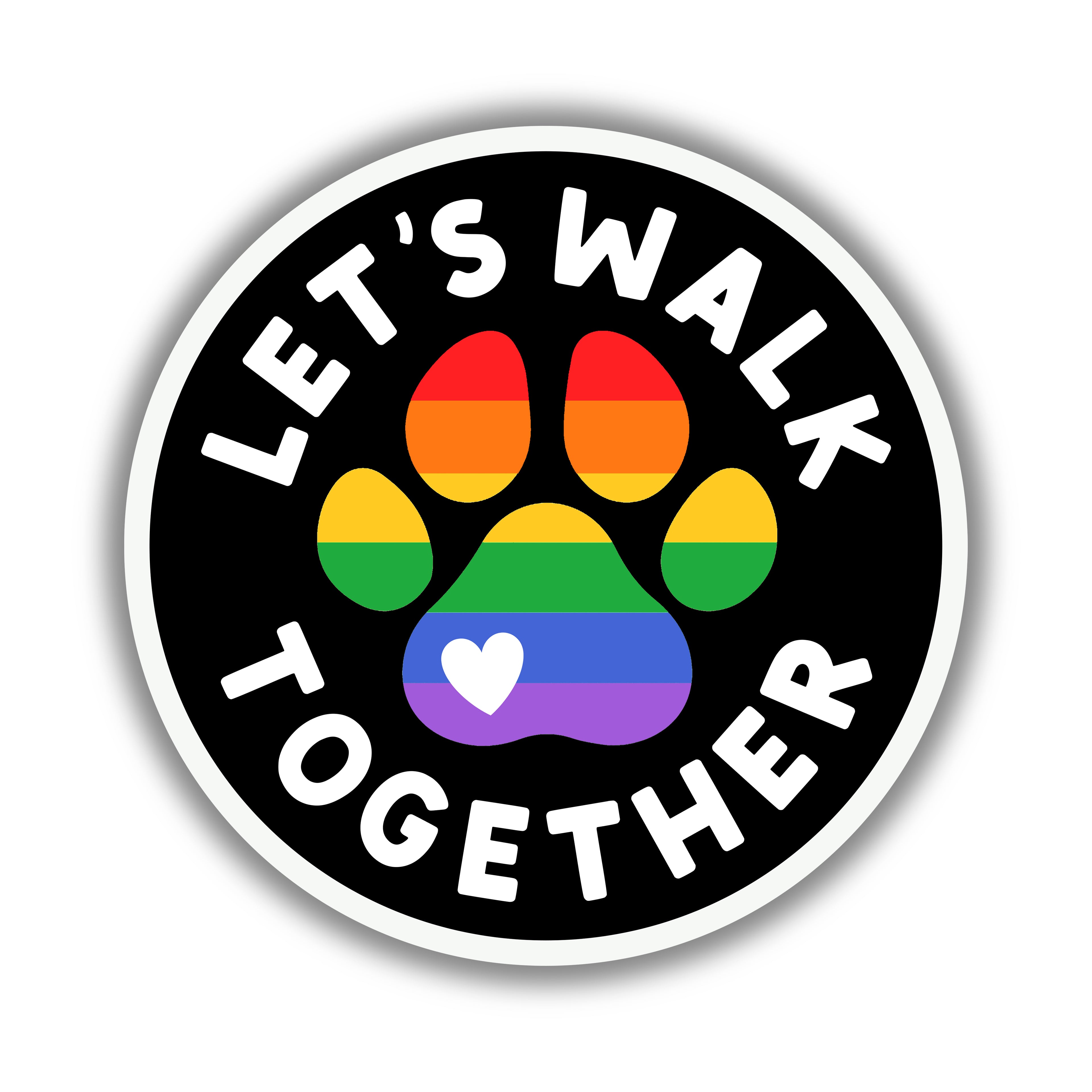 Let's Walk Together 3" Vinyl Sticker