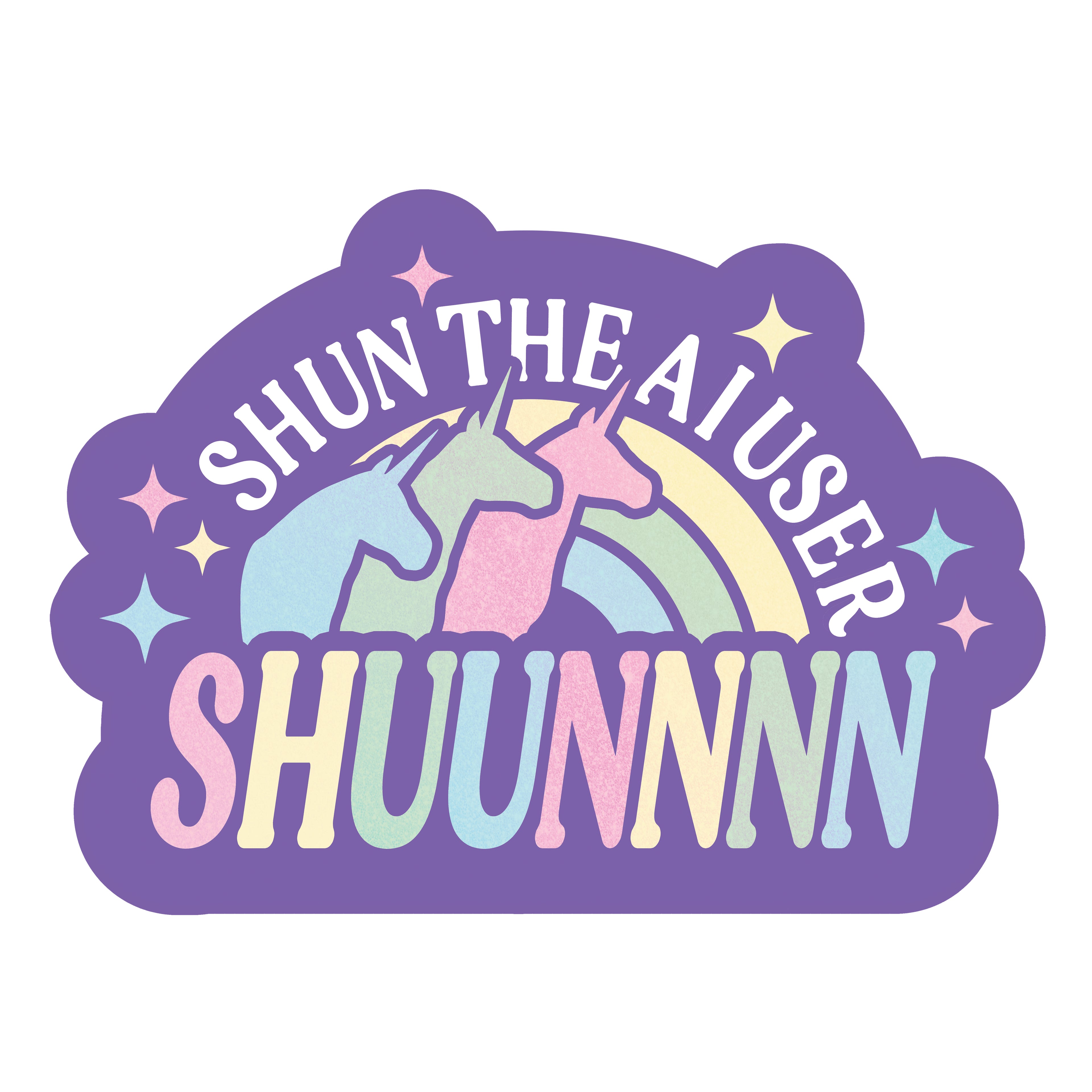 Shun The AI User 3" Vinyl Sticker