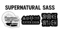 Supernatural Sass Sticker Pack