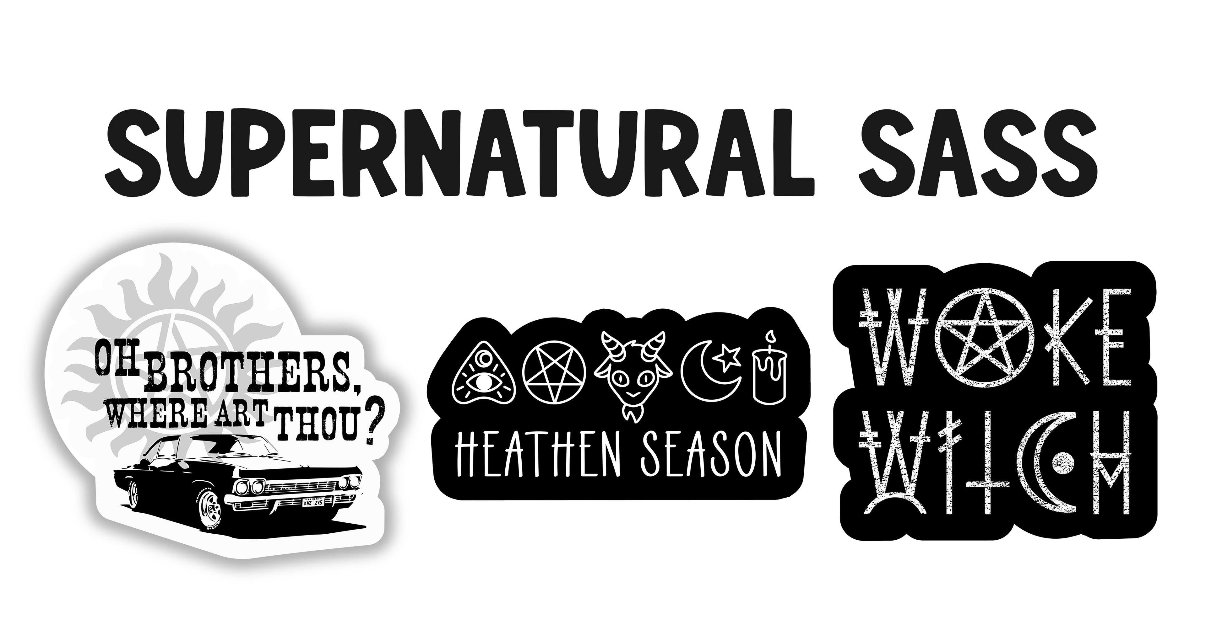 Supernatural Sass Sticker Pack