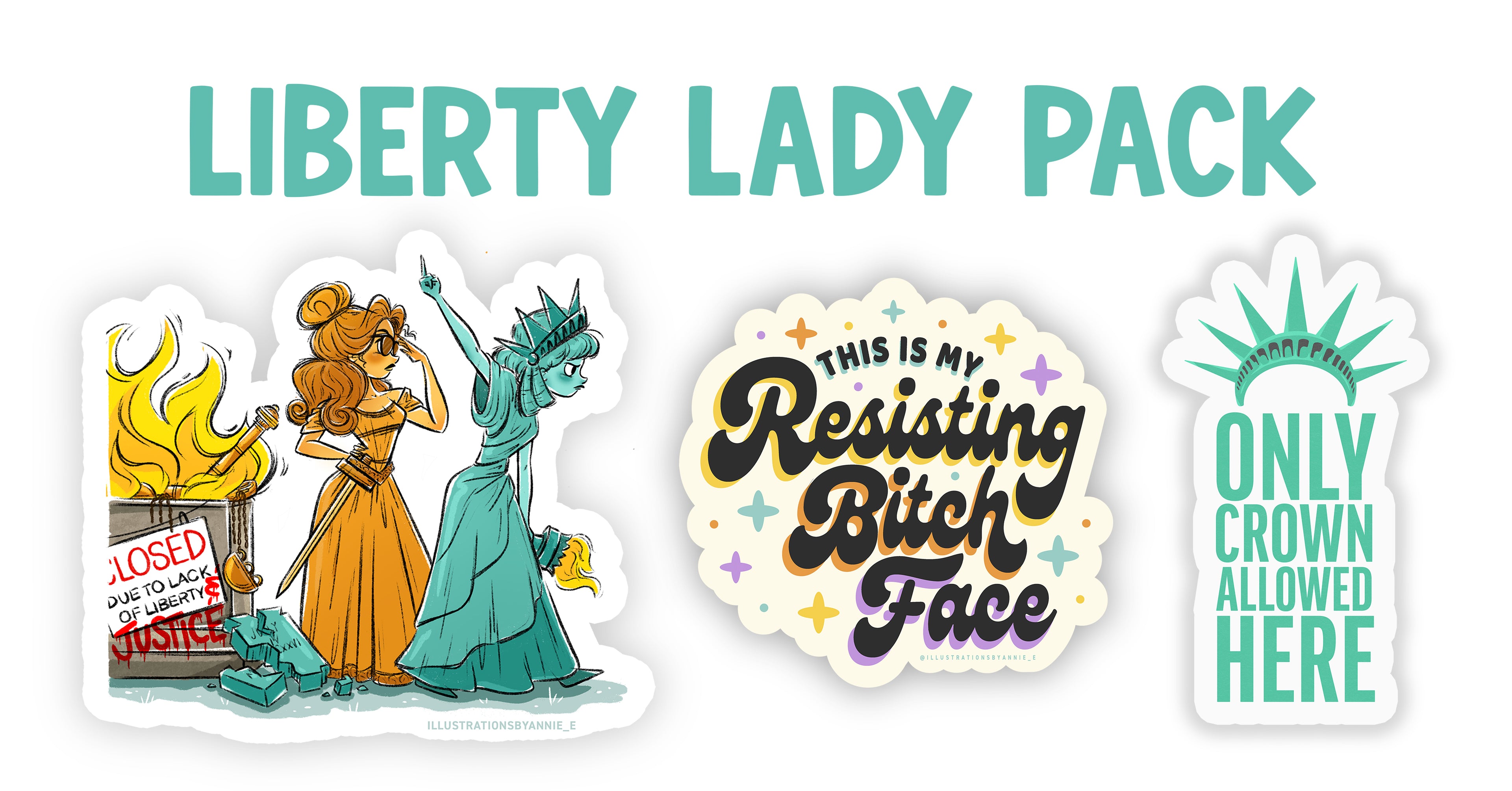 Liberty Lady Sticker Pack