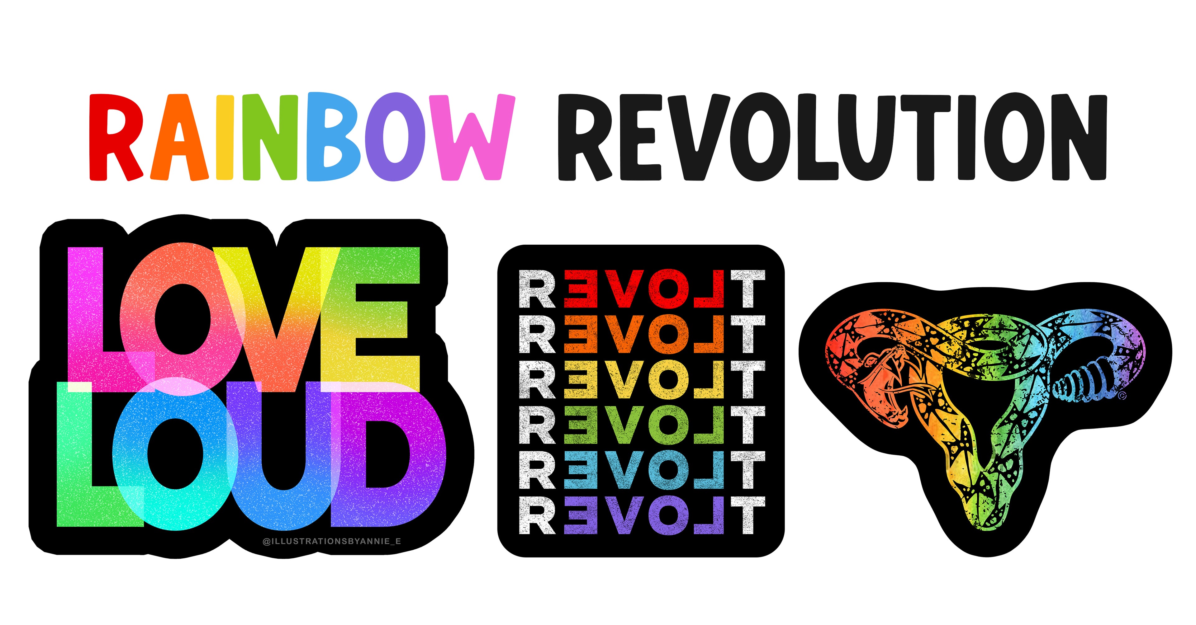 Rainbow Revolution 3 Sticker Pack