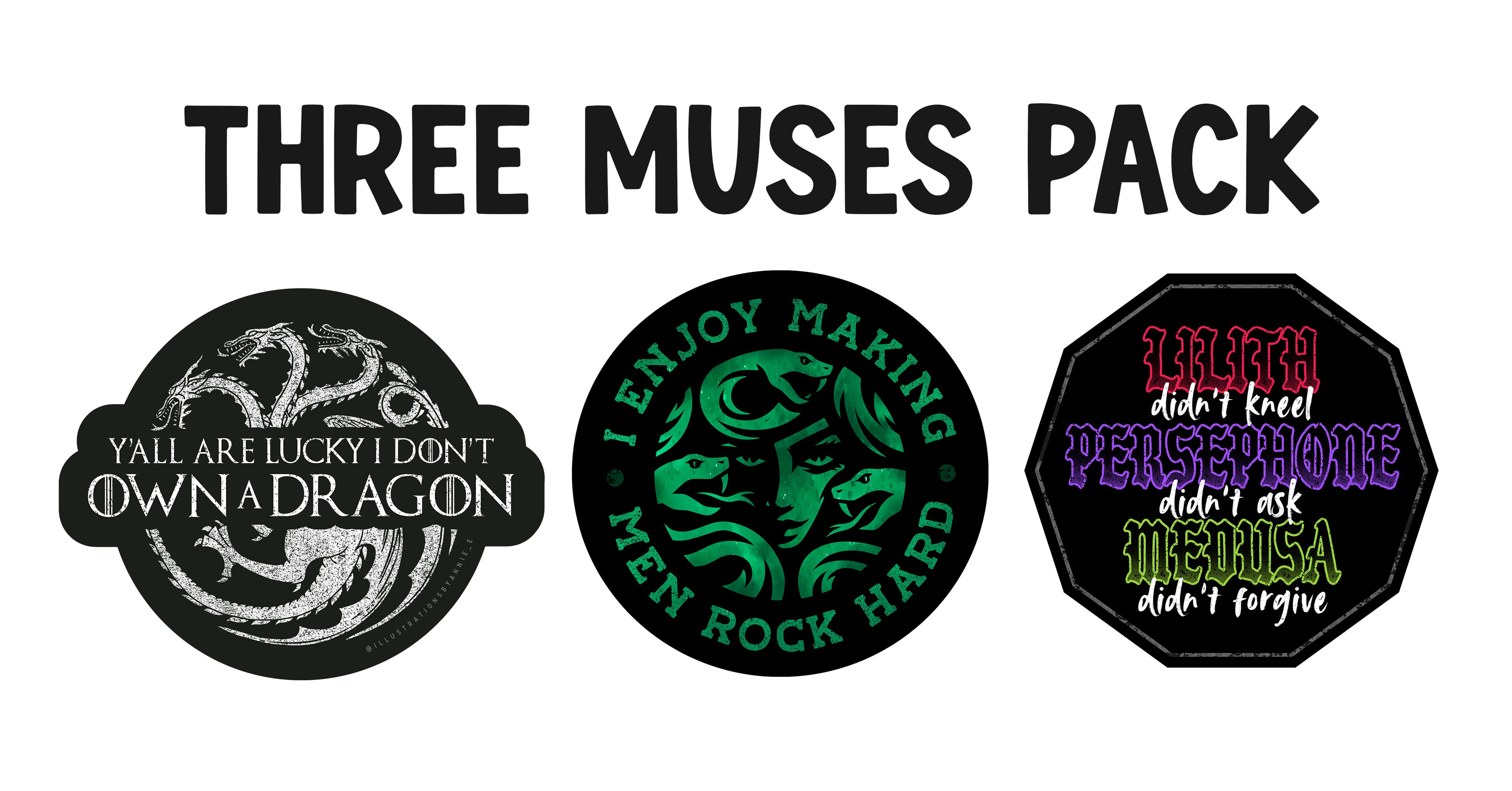 Three Muses Sticker Pack