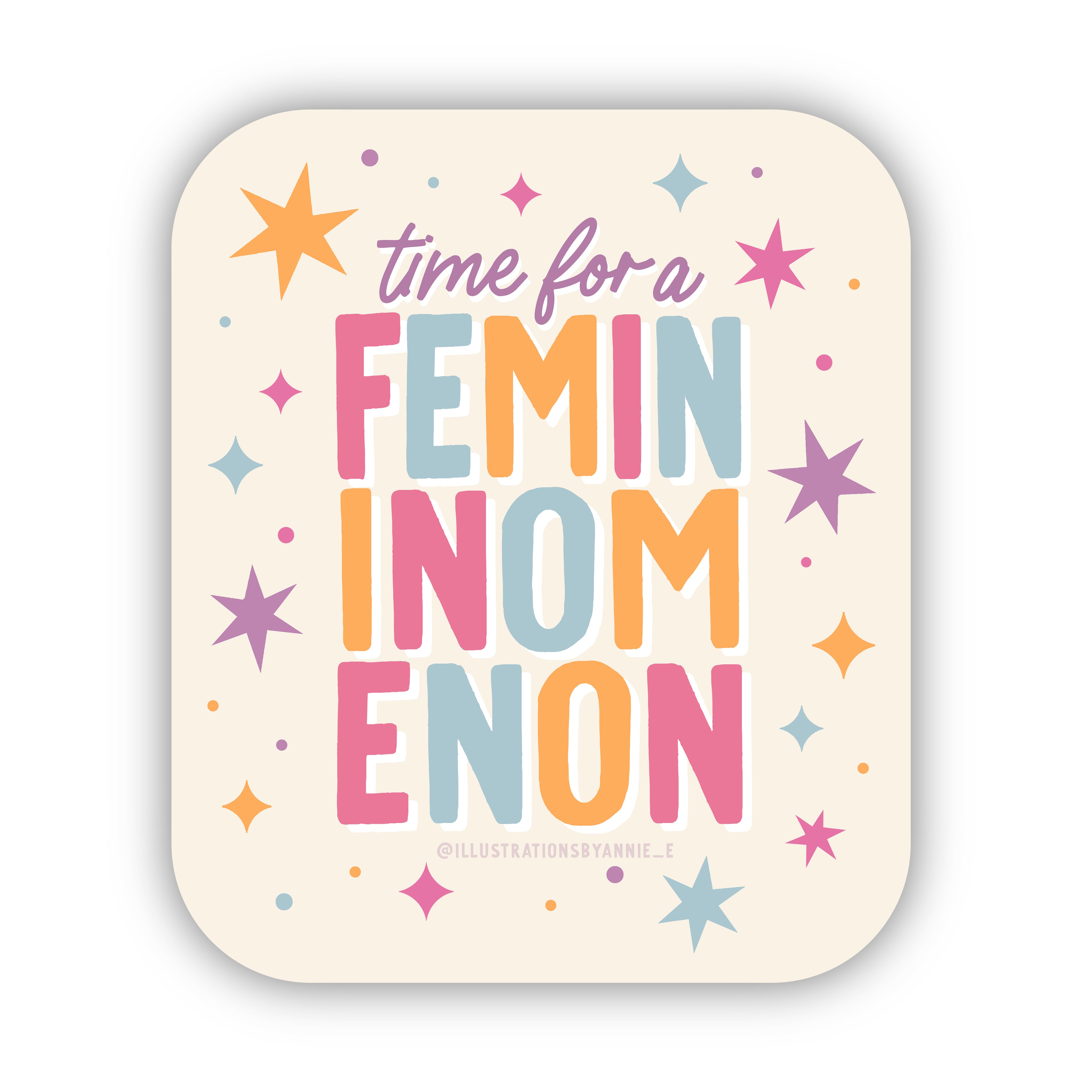 Femininomenon 3" Sticker