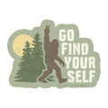 Go Find Yourself Bigfoot 4" Sticker