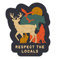 Respect the Locals Wildlife 3" Sticker
