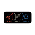 Rock Flag Eagle 3" Vinyl Sticker