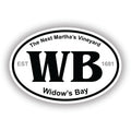 Widow's Bay Travel Oval 4" Vinyl Sticker