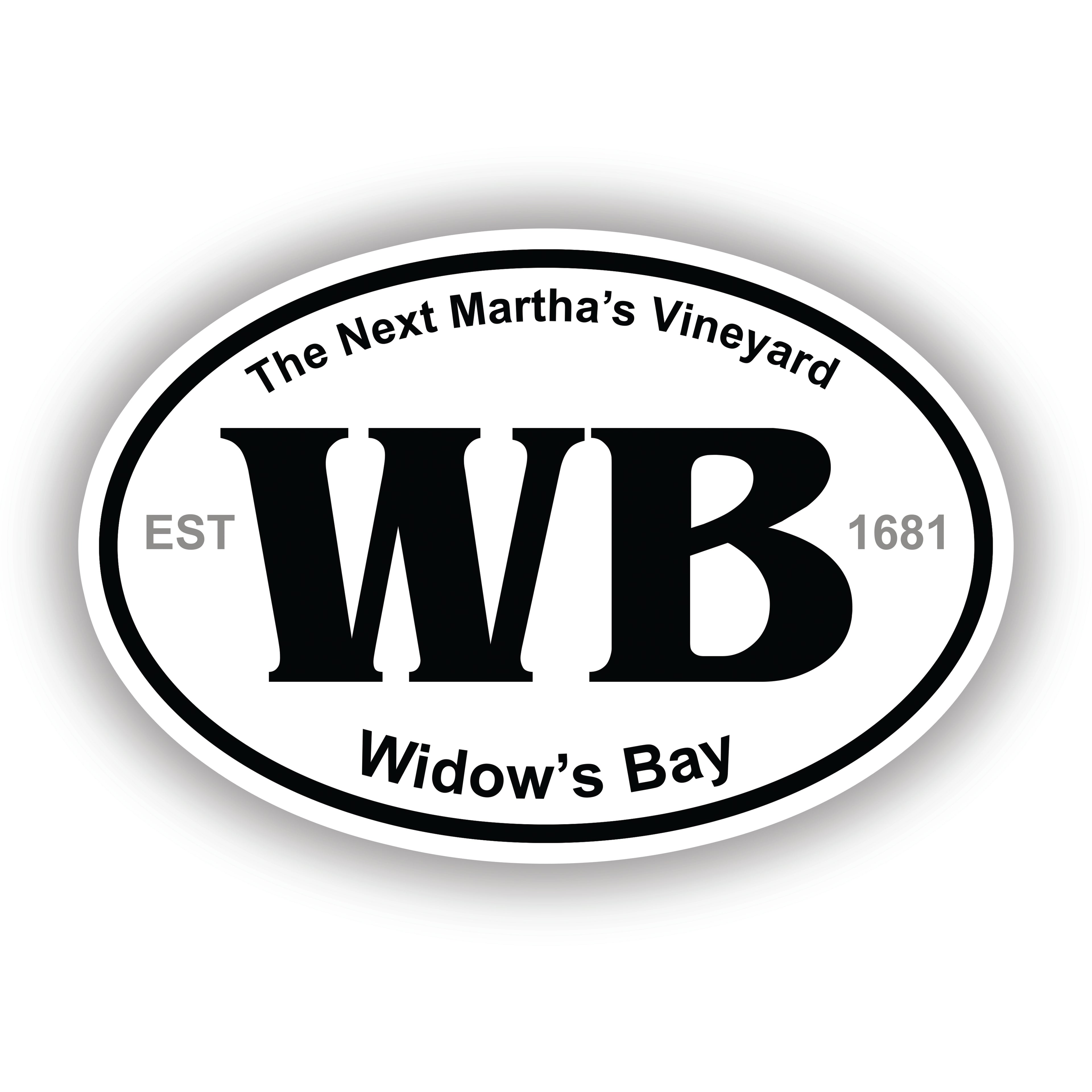 Widow's Bay Travel Oval 4" Vinyl Sticker