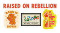 Raised On Rebellion 3" Vinyl Sticker Pack