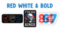 Red White & Bold 3" Vinyl Sticker Pack